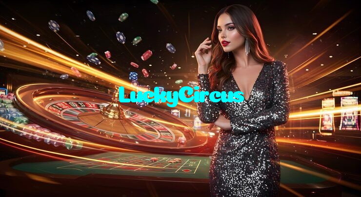 LuckyCircus casino presented on mobile device in Pakistan with slots and live games